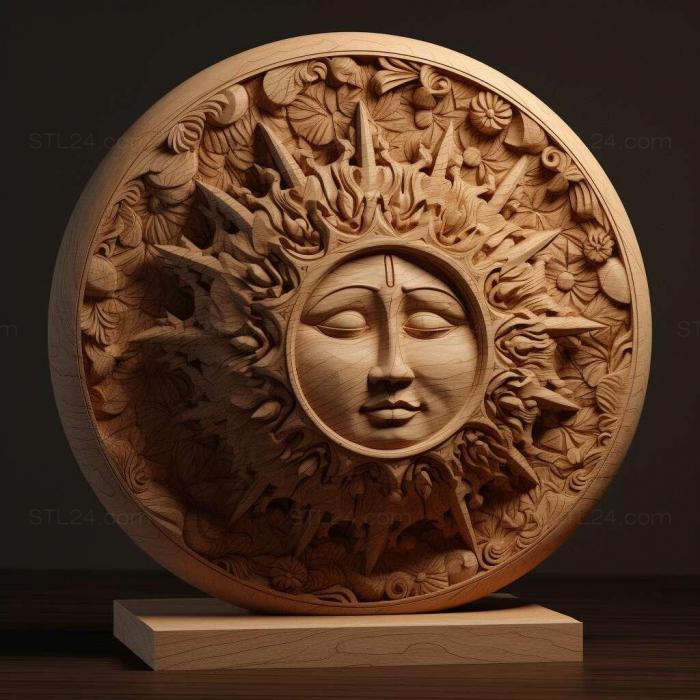 Картины (Солнечное затмение 3, 3DWDEC_13573) 3D модель для ЧПУ станка